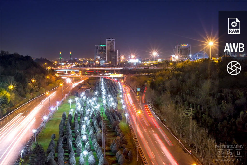 عکس تهران در شب